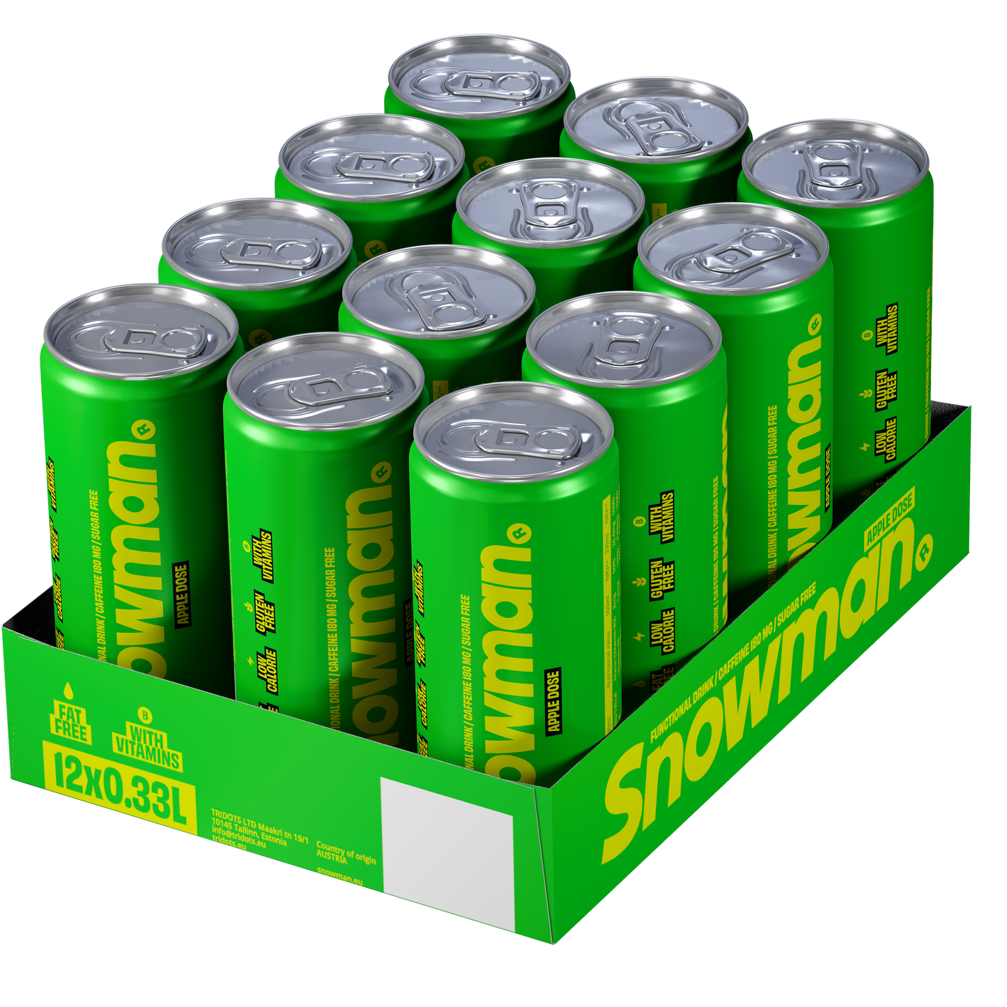 12-PACK SNOWMAN APPLE DOSE