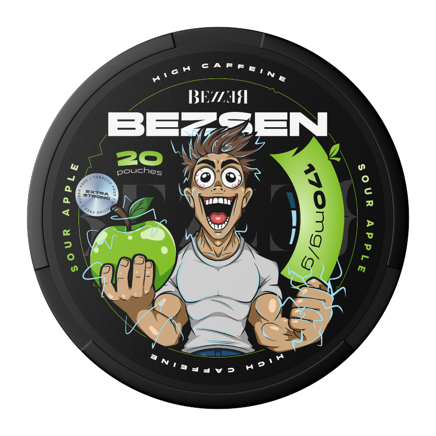 BEZSEN SOUR APPLE 170MG CAFFEINE