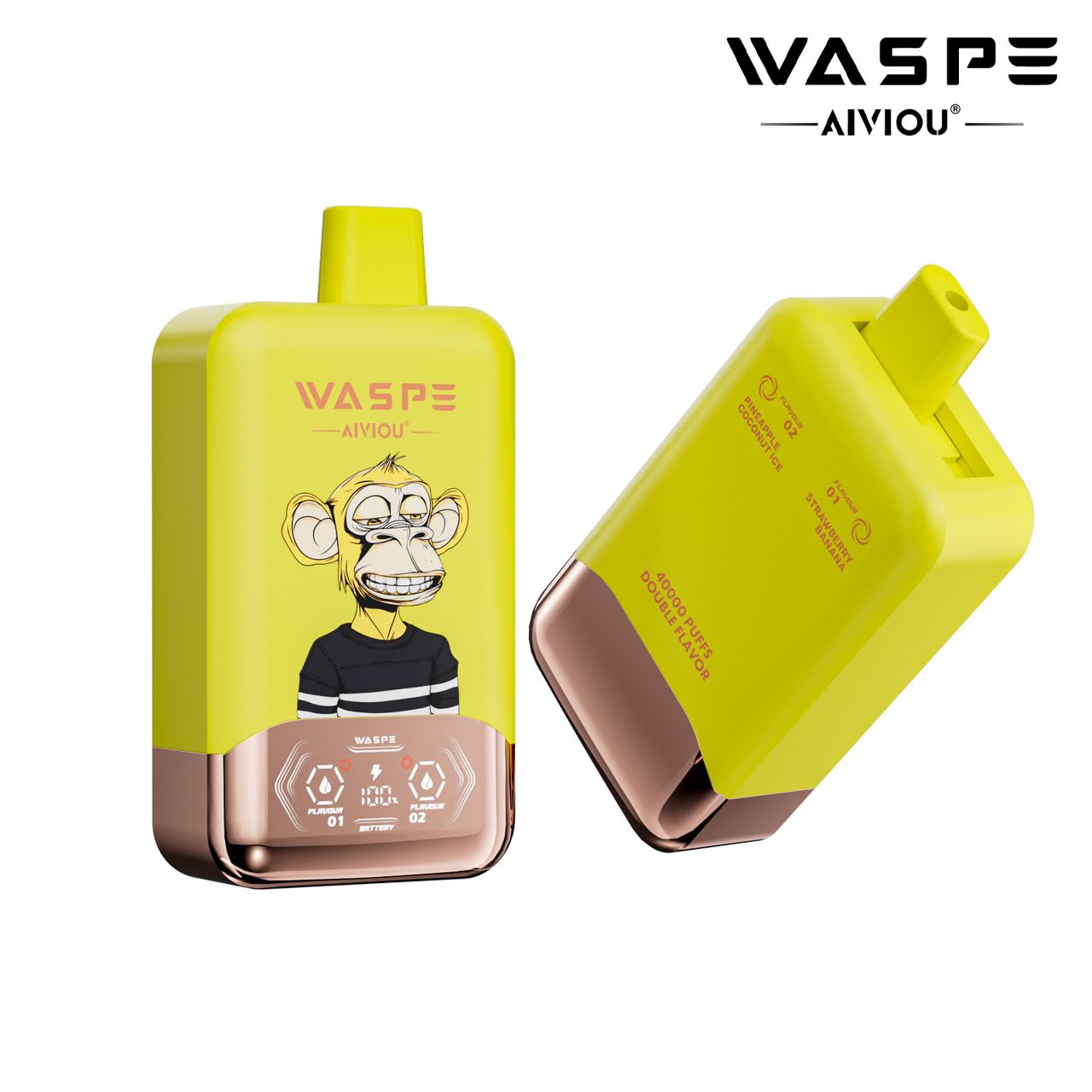 WASPE 40K STRAWBERRY BANANA / PINEAPPLE COCONUT ICE