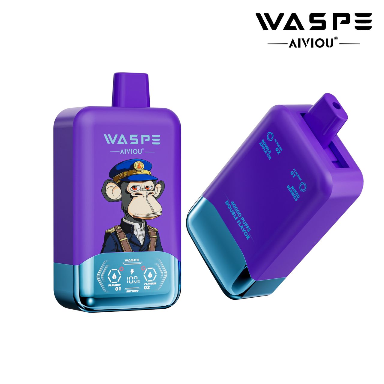 WASPE 40K MIXED BERRIES / DOUBLE APPLE ICE