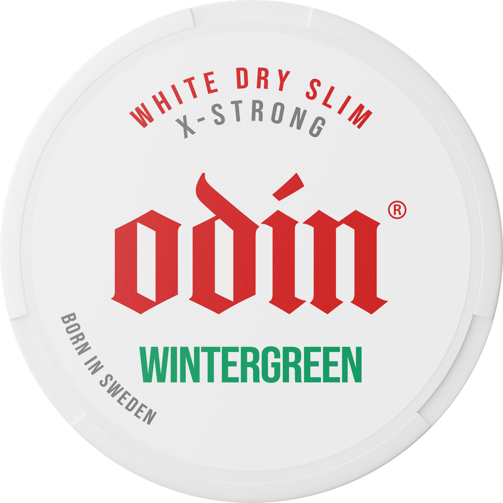 ODIN WHITE DRY SLIM WINTERGREEN X-STRONG 35MG
