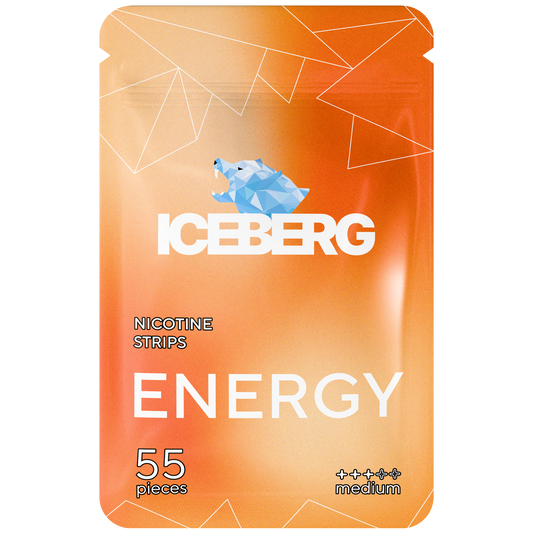ICEBERG NICOTINE STRIPS ENERGY 12.8MG/STRIP