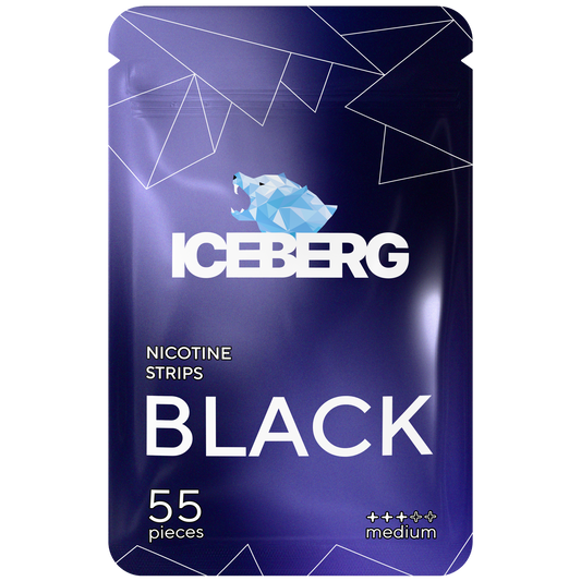 ICEBERG NICOTINE STRIPS BLACK 12.8MG/STRIP