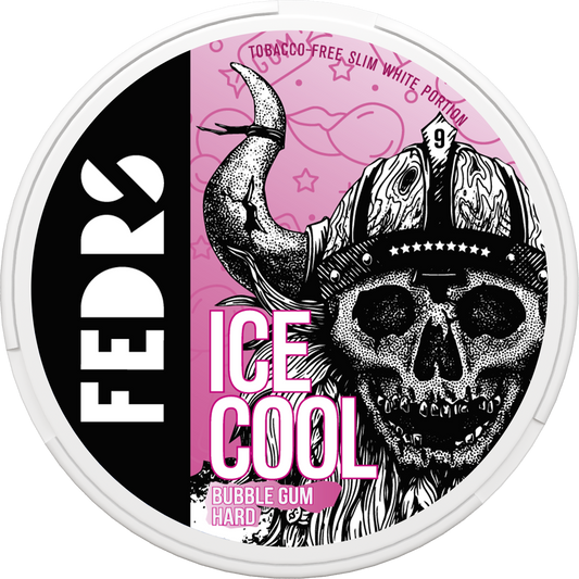 FEDRS ICE COOL HARD BUBBLE GUM 65MG/G