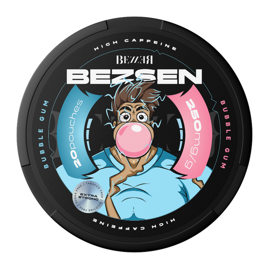BEZSEN BUBBLE GUM 250MG CAFFEINE