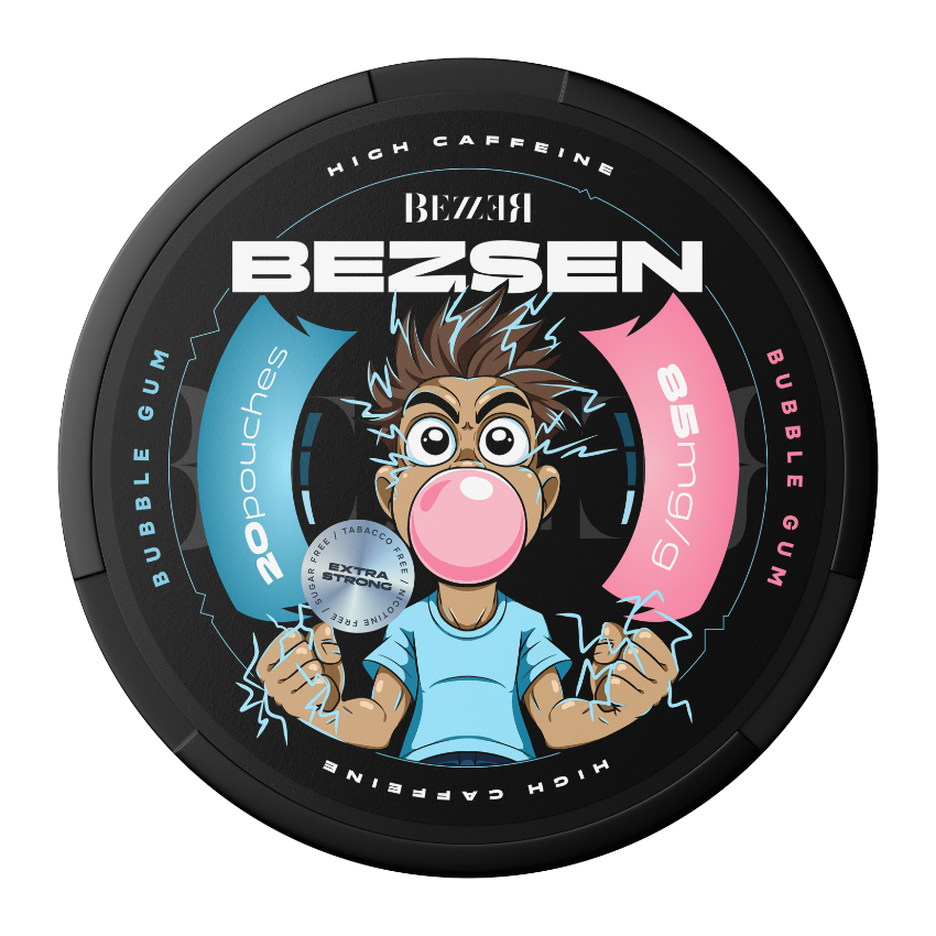 BEZSEN BUBBLE GUM 85MG CAFFEINE