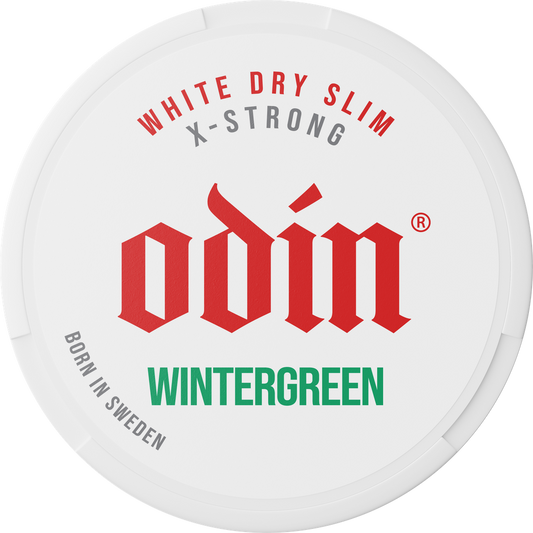 ODIN WHITE DRY SLIM WINTERGREEN X-STRONG 35MG