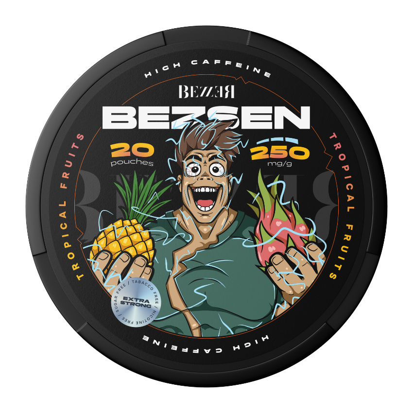 BEZSEN TROPICAL FRUITS 250MG CAFFEINE