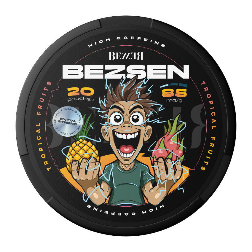 BEZSEN TROPICAL FRUITS 85MG CAFFEINE